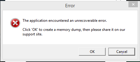 How to fix "The application has encountered an unrecoverable error"? %2ffe8WUyMQn3Auyq%2bwgMDYpyJFcxfUagVvSVTCoVvaRYQ8s1%2bfz8lTl%2fNWztP7W7%2bKh3QH8JjQ5%2frS4BBE%3d.png