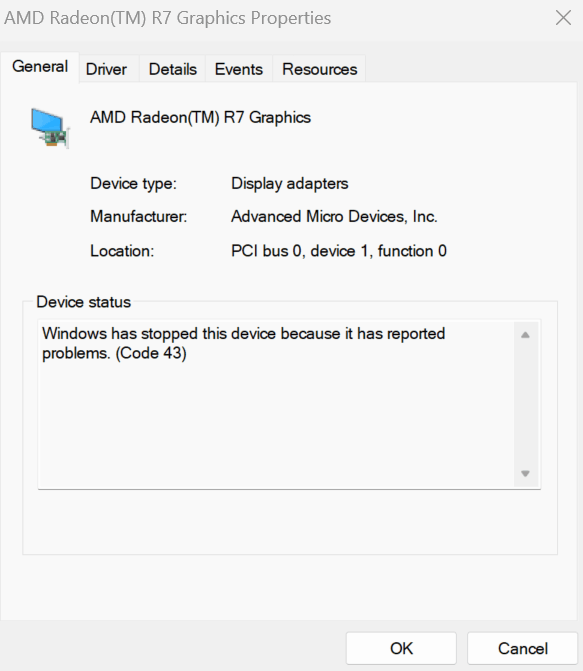 GPU driver error 43 %2FtLEZIEvo05CpyjGgYWU9vdbRGopjnsuIPCqrDWGdIxUkbiAMFzbRxLvCe7AyMCcY3ecY6gz%2FohmznX7gHyWiVHbY%3D.png