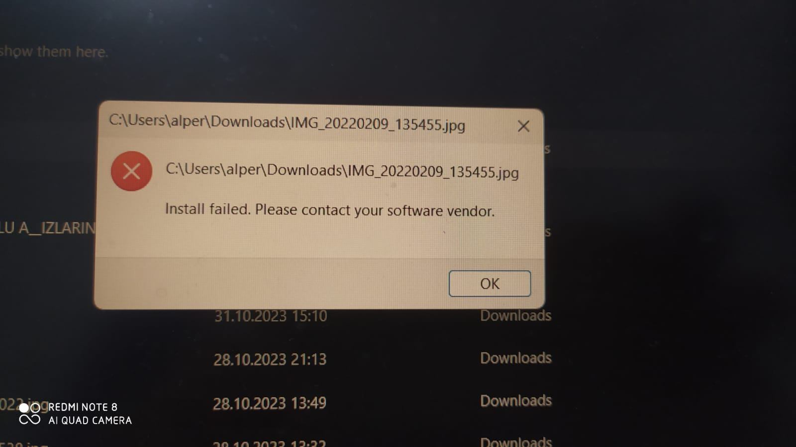 "Install failed. Please contact your software vendor." Error when opening photos. 2p%2b7GBI3yfbqyf2SwSo6qpk7Fwcrak1hz9pOGG0fwl2zojU31PjJoq8nWtjRzUjMVGW9%2fUvDypWJMg36x3bCpDSeE%3d.jpg