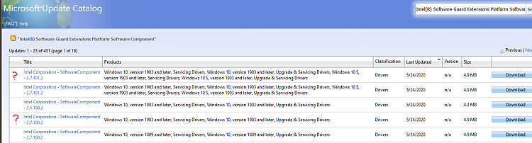 How to resolve an IntelR Corporation - SoftwareComponent - 1.41.1340.0 driver update that... 2t-wu-ignores-intel-corporation-softwarecomponent-2-7-100-2-update-2020-05-27-22_08_43-greenshot.png