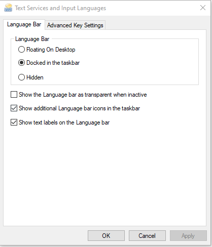 Language bar keeps missing from my taskbar every time I start my PC 300115d1601722109t-missing-language-bar-windows-10-2004-a-4e32eca0-92db-45e2-bcfa-c5d2362e50d6.png