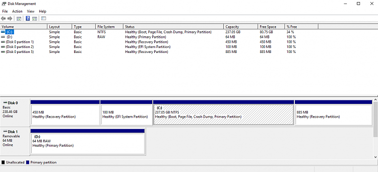 8GB Flash drive detected as a RAW Flash Drive. 301036d1602256962t-troubleshooting-raw-flash-drive-disk-managemet-65-gb-flash-drive-10-09-2020.png