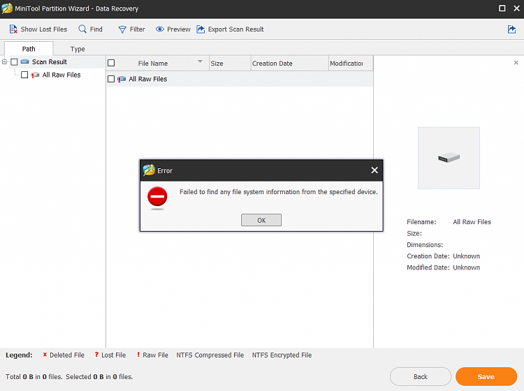 8GB Flash drive detected as a RAW Flash Drive. 301040d1602257339t-troubleshooting-raw-flash-drive-mini-tool-64-gb-flash-drive-part-3-10-09-2020.png
