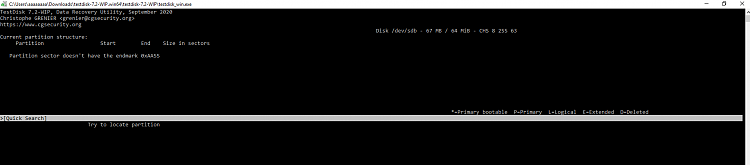 8GB Flash drive detected as a RAW Flash Drive. 301041d1602257498t-troubleshooting-raw-flash-drive-test-disk-64-gb-flash-drive-10-9-2020.png