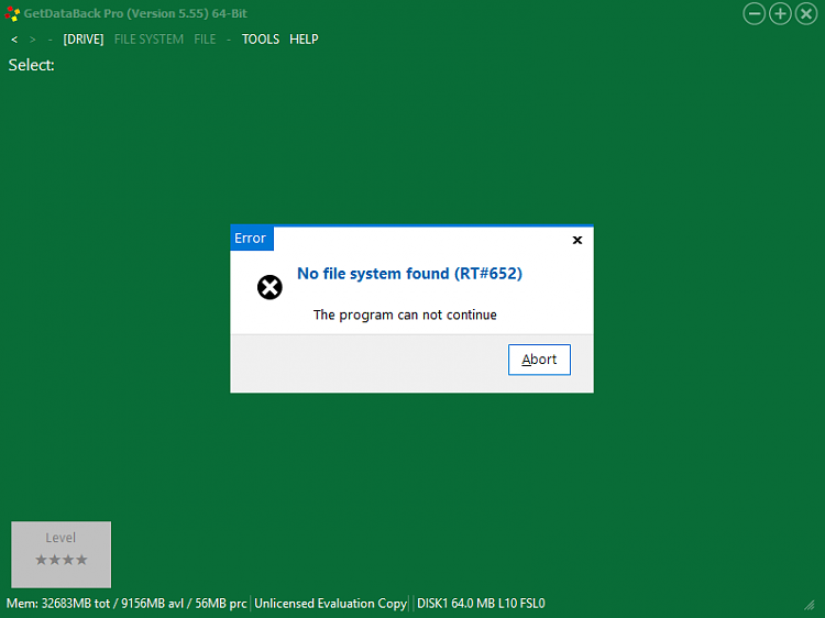 8GB Flash drive detected as a RAW Flash Drive. 301042d1602257832t-troubleshooting-raw-flash-drive-getdataback-64-gb-flash-drive-10-9-2020.png