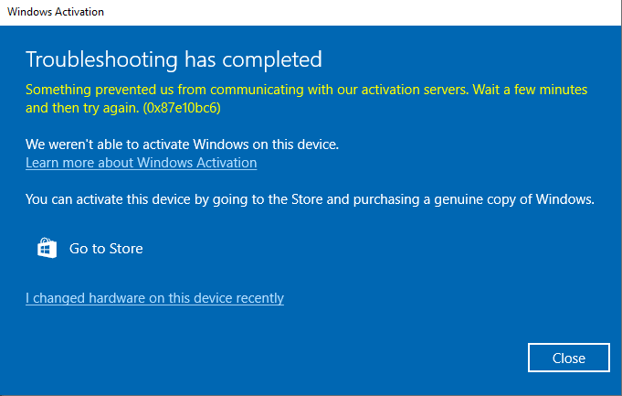 Windows 10 Activation via Digital License - Error Code 0x87E10BC6 302ab6fb-40b6-482c-a6b4-1df853351492?upload=true.png