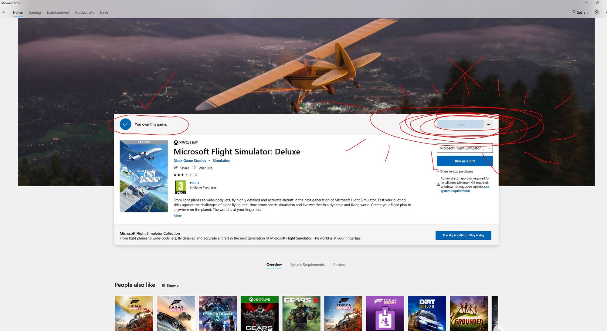 Microsoft Store will not allow me to Install FS 2020 3067d374-fd64-4bba-85cf-287fae427513?upload=true.jpg