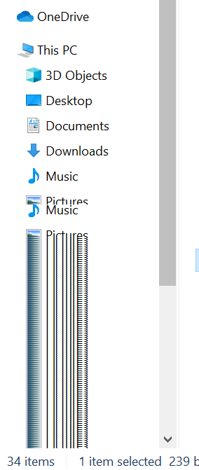 Windows 11 file explorer left pane display issue when scrolling 307562d1606085671t-blur-when-scrolling-down-left-pane-file-explorer-fileexplorerblur.png
