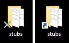 Shortcuts on desktop repeatedly cycle between checkmark, X, account, and down arrow symbols 308369d1606562235t-shortcuts-desktop-x-instead-arrow-x.jpg