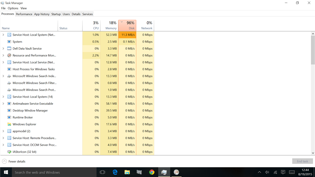 Windows 10: 1 disk at 100% activity... Though nothing's running on disk. 30a8f10d-bf60-4784-8992-2a155c16d0c3.png