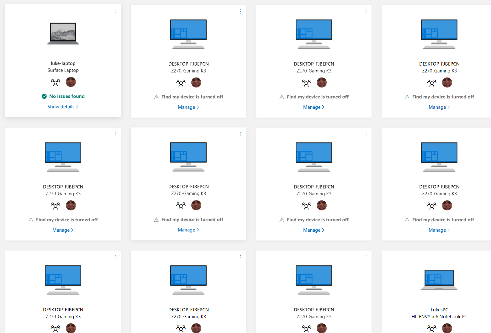 Why does my microsoft account say there are over 20 of my desktop? 30bc40de-667e-4d45-a385-cb5b8a2aea52?upload=true.png