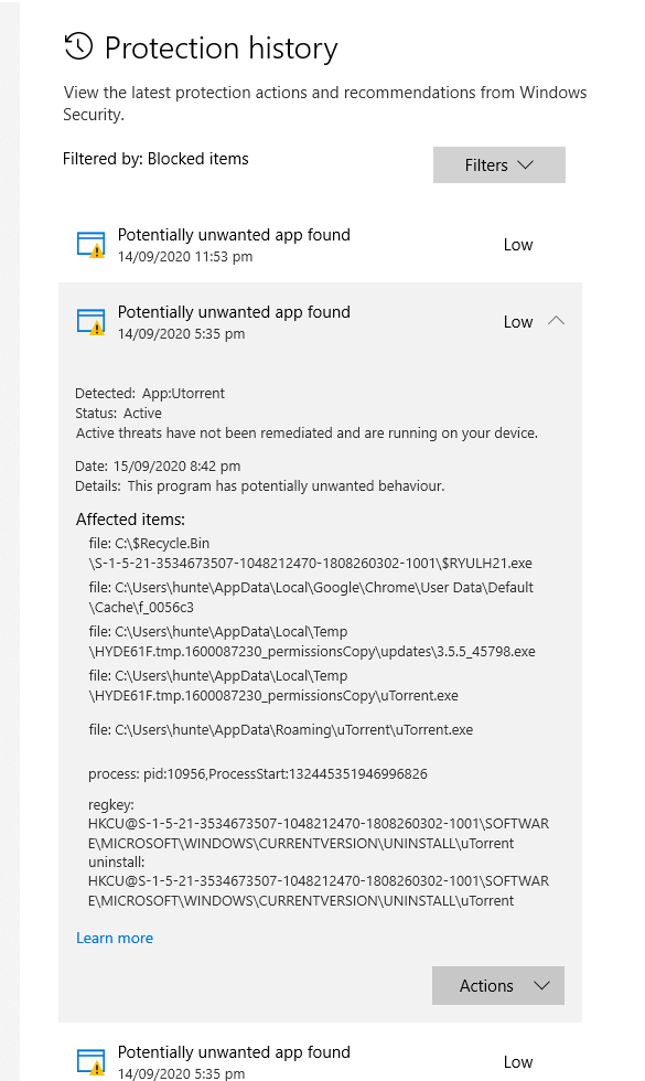 Windows Defender, possible false positive of files that do not exist. Unable to perform any... 30ca9d18-6ca9-488f-9e7c-83f8ffb648ee?upload=true.png