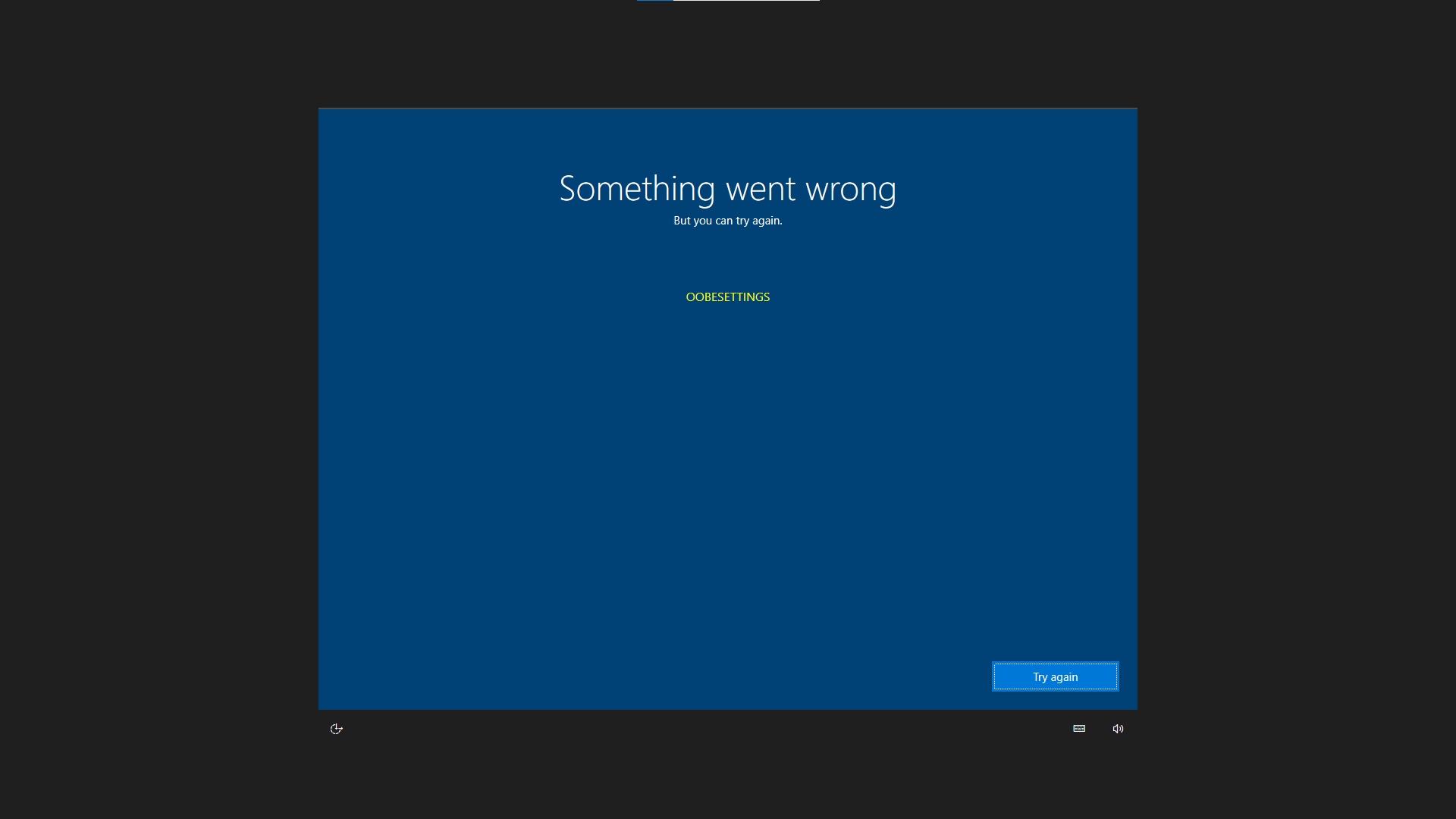 OOBE screen after login [Ask] [help] 3101594a-184b-458f-b43d-c280fcc8f69d?upload=true.png