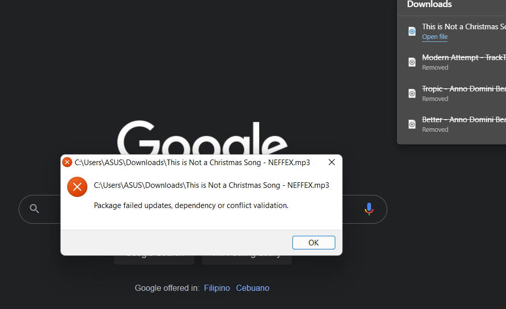 Notepad not working on arm build: Package Failed updates, dependency or conflict validations 310d62d6-c032-4b5b-84ed-285c41ff91a9?upload=true.png