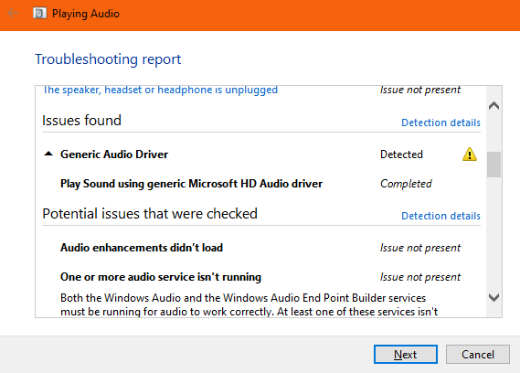 In Windows 10: My laptop keeps on not recognising my headphones are plugged in! 313734d1610015349t-my-laptop-isnt-recognising-my-headphones-playing-audio-troubleshooter-result.png