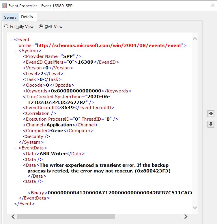 Trying to fix: "Volume Shadow Copy Service operation failed" 0x80700A1 3138f8ae-60da-4c60-83ba-b28999a195e0?upload=true.jpg