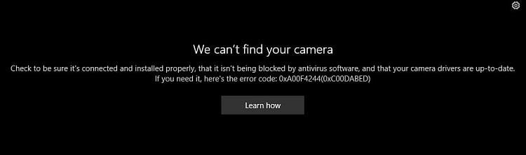 Galaxy book pro 360 windows 10 webcam not working. Camera app gives 0xA00F4244 error code 316670d1611914400t-webcam-not-working-0xa00f4244-0xc00dabed-cap1.jpg