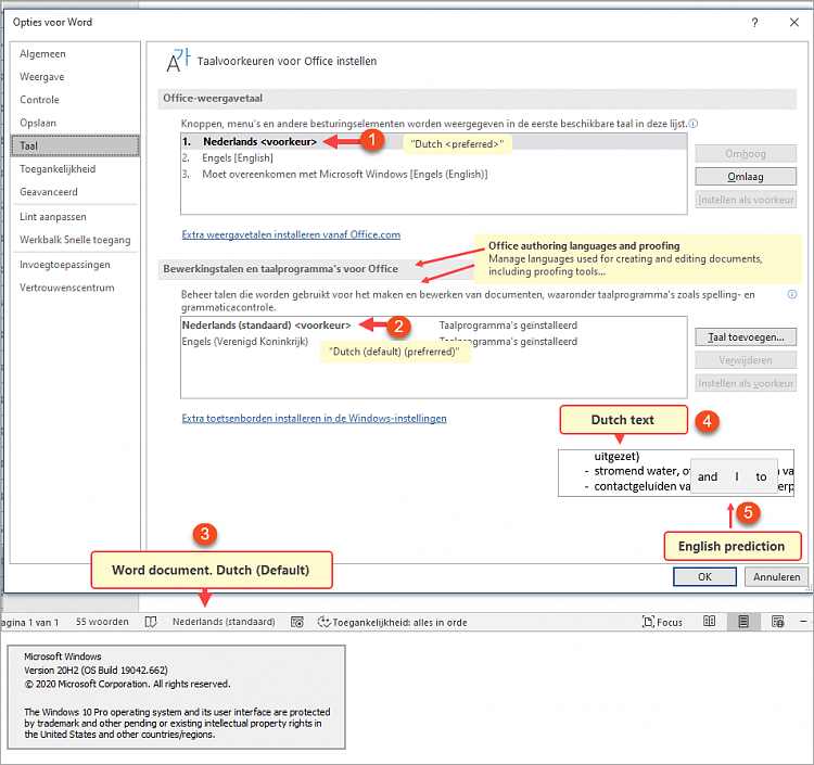 Need to reinstall windows dutch version and office 365 dutch version! 317376d1612329489t-office-365-predictions-not-working-dutch-snagit-03022021-055232.png