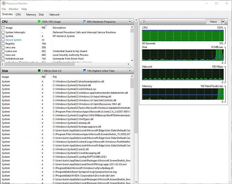 I have 2 windows explorer running in my task manager from which 1 is using 100% of my cpu,i... 317387d1612344025t-cpu-constantly-100-task-manager-screenshot-2021-02-03-091935.jpg