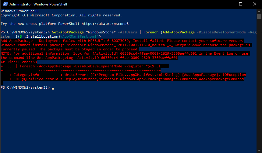 Can't open windows store You'll need a new app to open this - ms-windows-store 3194d068-f438-43e9-9426-d60e93bee082?upload=true.png
