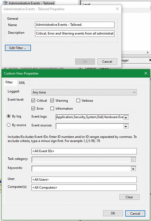 I need to filter Bsod events/system crashes data using event viewer. What should I do? 319706d1613795415t-event-viewer-filter-administrative-events-properties-edit-filter.png