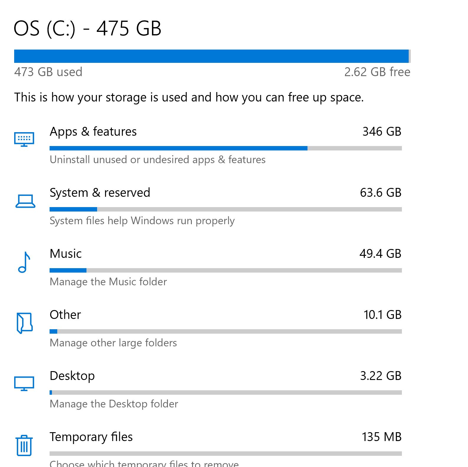 Apps & Features Taking Up Disk Storage - Can't find where the storage is coming from 31bb8d5a-9d31-41e4-8e86-383ec39e5d22?upload=true.jpg