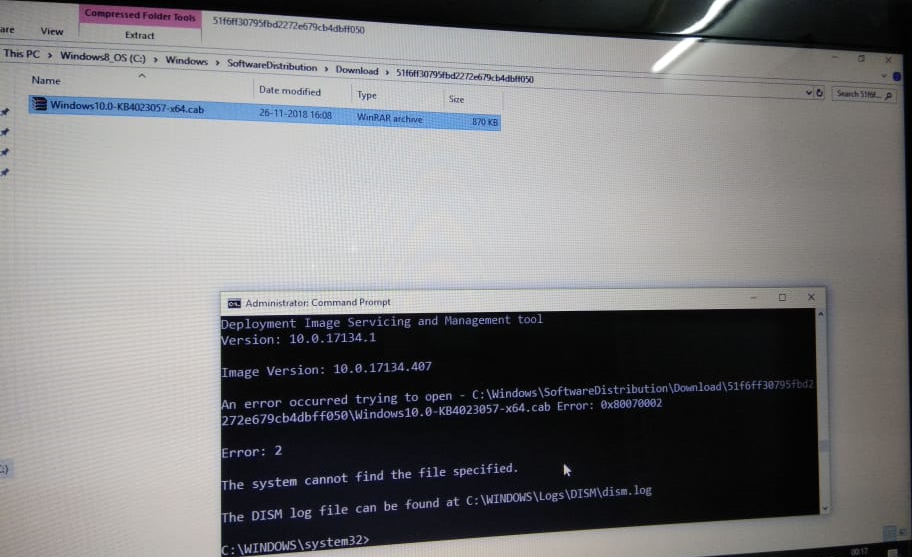 Unable to update windows 10. 31ca1ea5-a180-4983-a3b7-f200e9460800?upload=true.png