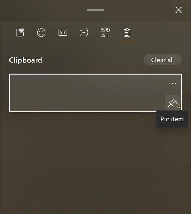 Can't pin items in clipboard anymore,on other laptop with same build it does work 320645d1614512320t-how-pin-windows-clipboard-000218.jpg