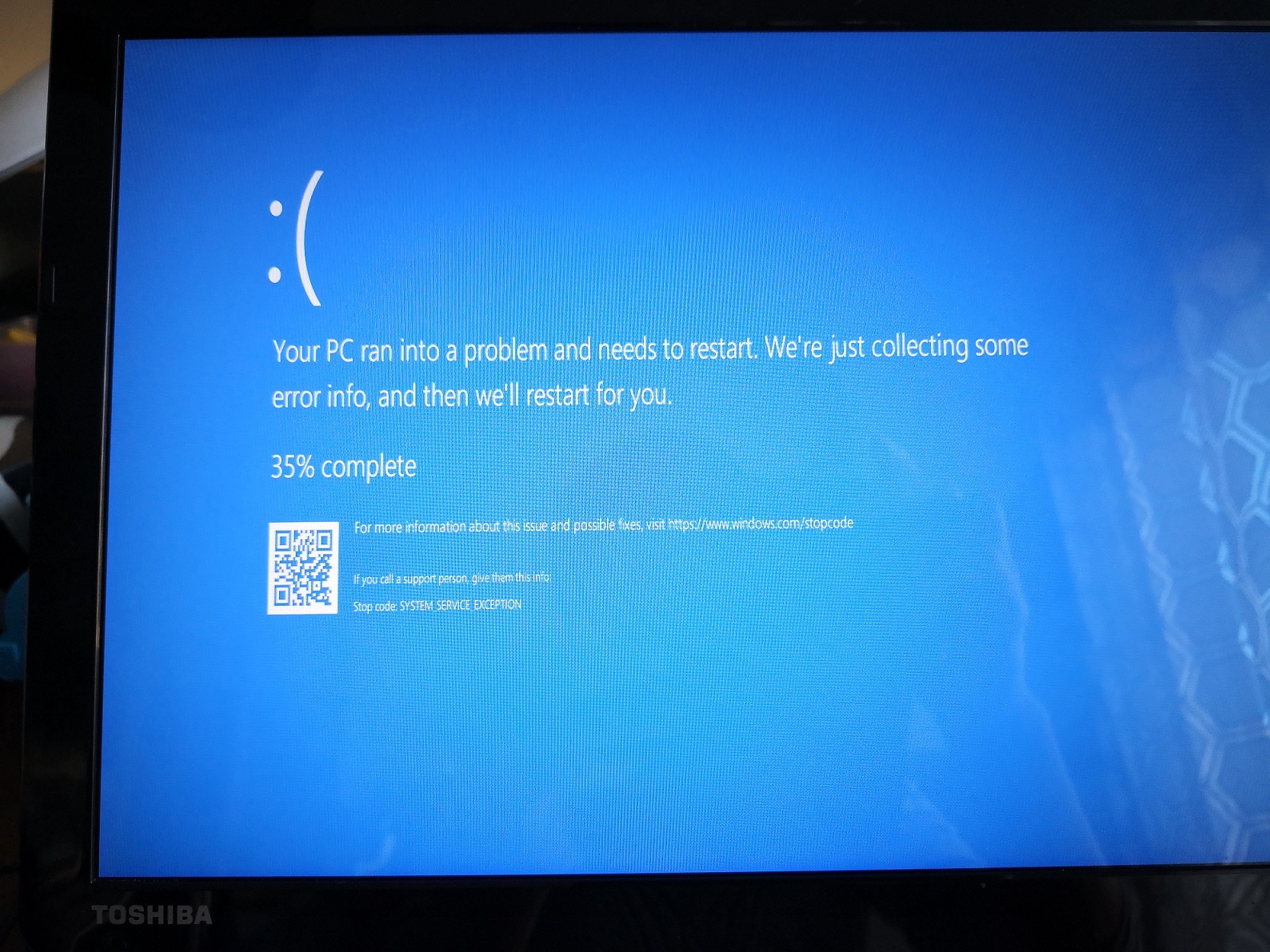 Toshiba Satellite S55-B5132 Kernal_security_check_failure to System_service_exception:... 32077992-3000-4d00-ad43-b50e5d2d8aca?upload=true.jpg