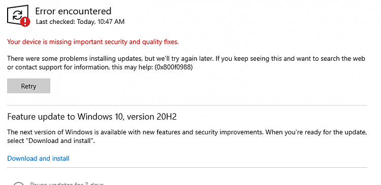 Windows 11 Update Failed error code 0x800f0988 321339d1614942173t-windows-update-error-0x800f0988-capture.png