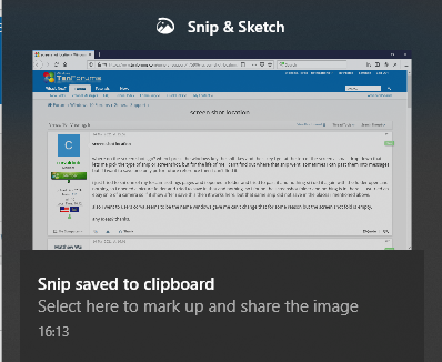 When I press windows+shift+s, it should take a screen shot, and it does, but just... 322671d1615738706t-screen-shot-location-image.png