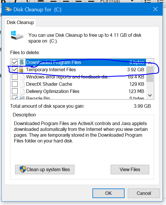 How we delete Temporary Internet Files...I am Unable to delete it 323a77ce-b7d0-4856-82cf-3ad016689b20?upload=true.png