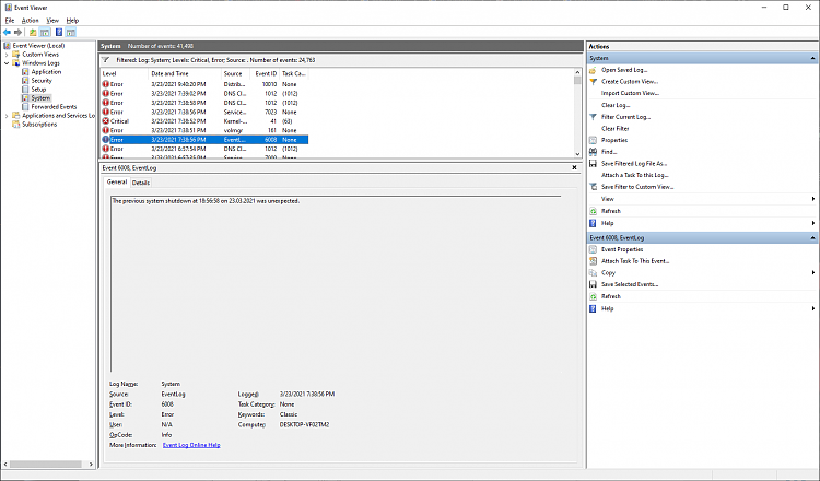 Pc is having BSOD crashes while gaming and randomly getting critical hardware errors in... 324281d1616534084t-bsod-whea_uncorrectable_error-randomly-while-gaming-no-error-logs-log7.png