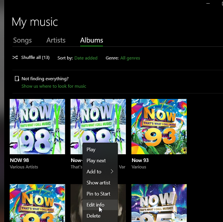 Groove app always adds a folder which I do not want. 325079d1617017077t-how-add-album-art-groove-music-screenshot_7.png
