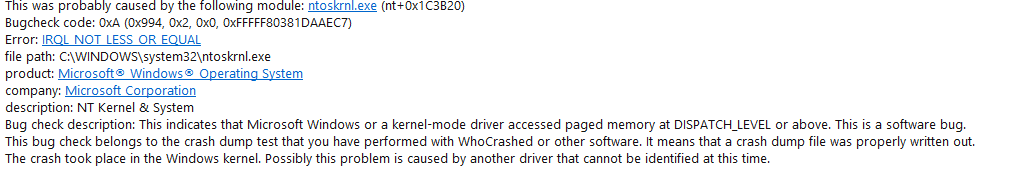 BSOD when install faceit anti cheat . CODE:irql not less or equal 3251a49f-de39-4027-ae7b-9eb50a3dd221?upload=true.png