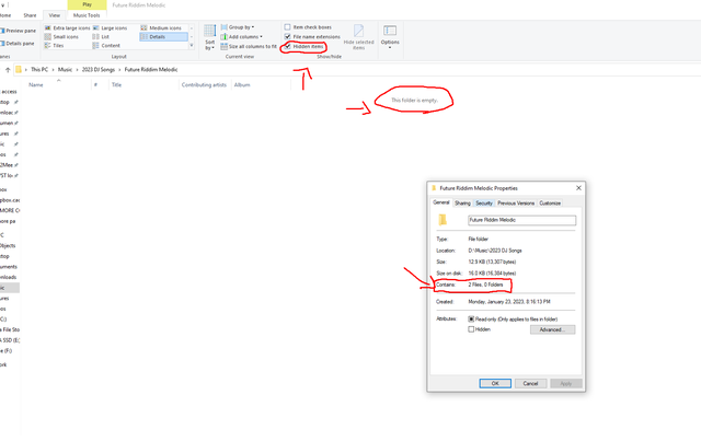 Hello, I am pretty sure this is a bug, can anyone confirm? - Folder is empty but still... 32qpr1q713xa1.png