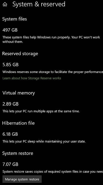 The storage option in settings is showing different space occupied that the actual amount. 331832d1620464039t-storage-showing-double-actual-ssd-size-capture2.png