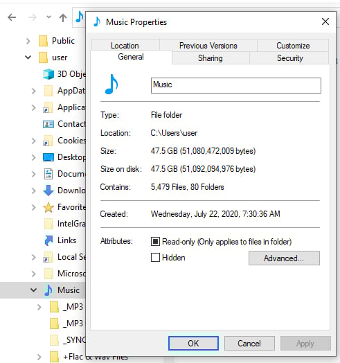 list folder and subfolders within a directory in windows 11 ex.  D:\Music\GSB Music,000... 334112d1621731080t-two-music-folders-one-subfolder-other-music-music-user-music-properties.jpg