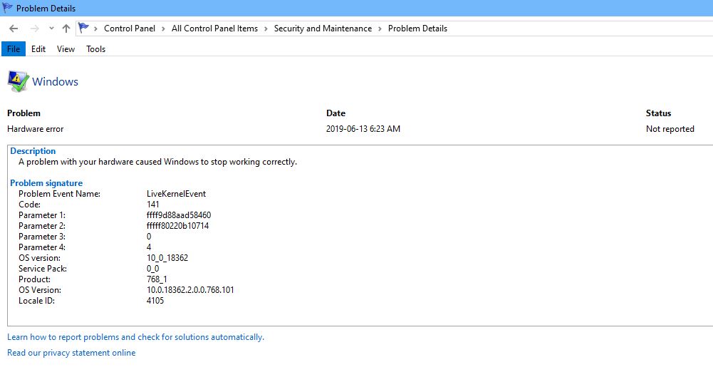 Hardware Error reported by windows 10 Reliability Monitor, very concerned. 334ef65d-e2d4-494a-bef3-9add076e4cd7?upload=true.jpg