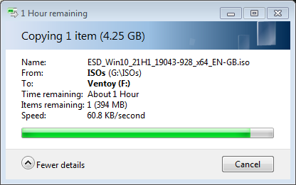 Read/Write speeds to anything other than OS drive are extremely slow. 339525d1625318746t-usb-flash-drive-very-slow-writes-but-read-speeds-fine-usb-very-slow-writes.png