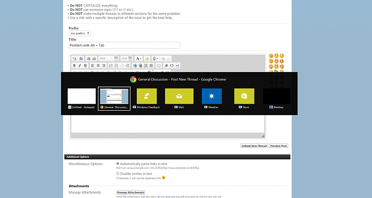 How to correct ALT-TAB icon problem see screenshot? 33978d1485955067t-problem-alt-tab-4727cfe1c99ee89af85b25b334e805b5.png