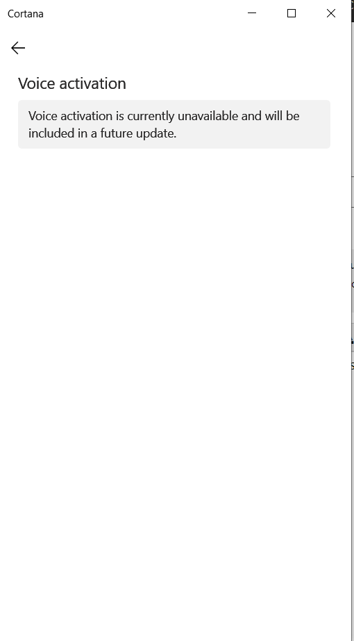 "Voice activation is currently unavailable and will be included in a future update." 33b8d386-2d76-46af-a4eb-379ec18e1e04?upload=true.png