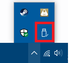 Question The USB icon freezes, no context menu when you left click it. 33bdbf0e-e33c-4513-b6ad-e186edf7bdbd?upload=true.png