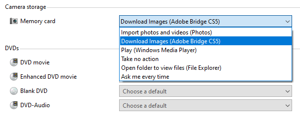 Cannot change Windows 10 AutoPlay options for DSLR camera 33efe7f0-2a05-4468-97f7-6ee282aa4e61?upload=true.png