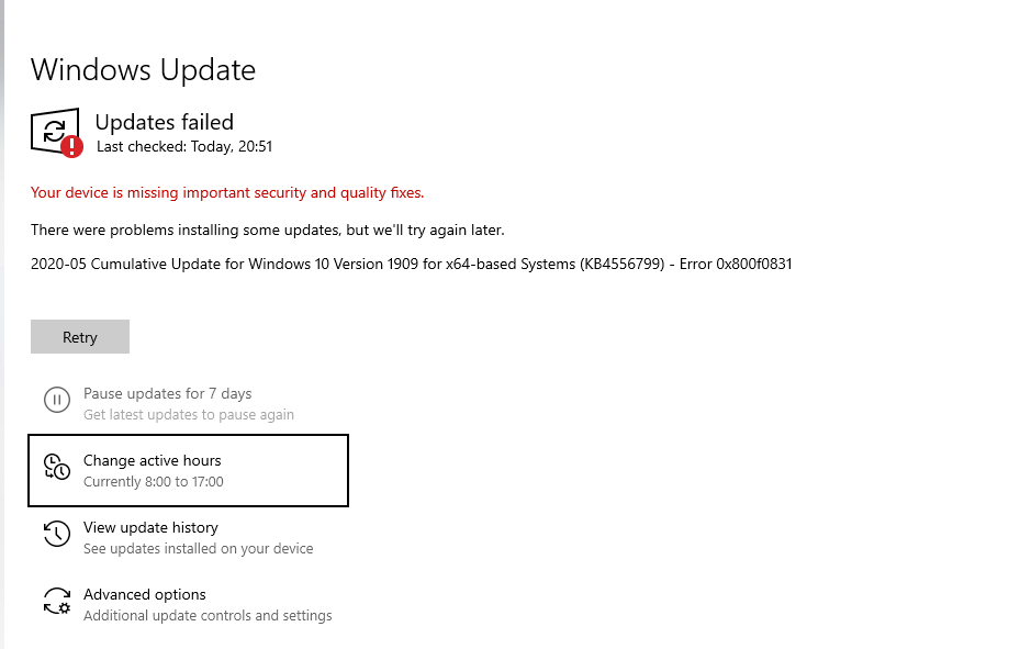 2020-05 Cumulative Update for Windows 10 Version 1909 for x64-based Systems KB4556799 -... 34adc0c0-417d-40de-96da-2284a83d3763?upload=true.png