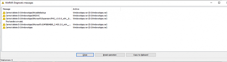 Unable to open notepad, terminal or anything else in the WindowsApps folder in C: 350658d1636078884t-unable-delete-windowsapps-folder-winrar1.png