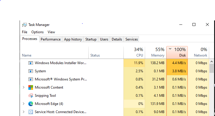 disk usage goes up to 100% even for small processes? 350a63c8-7fe7-4568-b67f-681dfb166924?upload=true.png