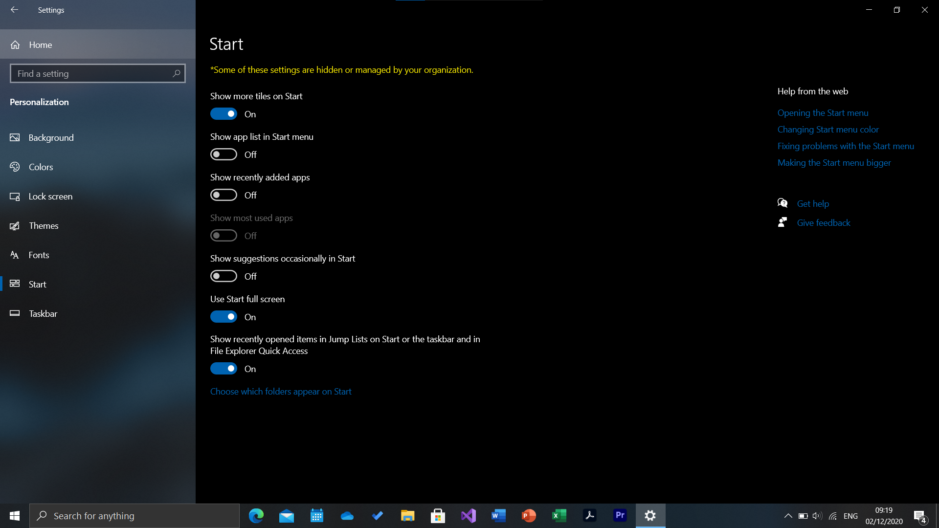 My own Windows PC isn't allowing me to change settings, running home edition. 35171569-0511-48a9-ba60-6559e1b892e2?upload=true.png