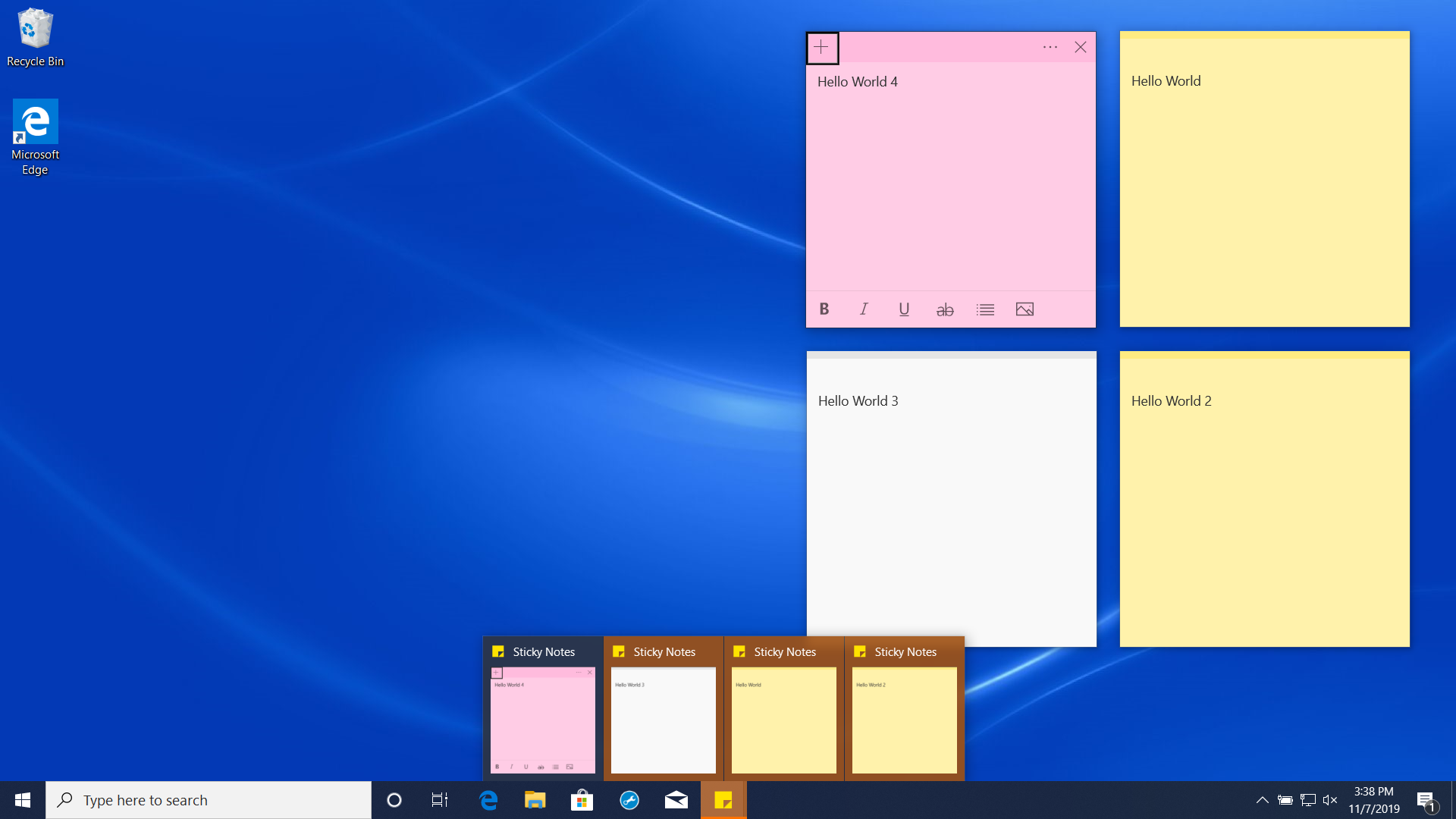 Sticky Notes always 'require attention' flashing when first logon (Win 10 1903 update) 353071c2-761f-49a7-9602-91e40ea850ee?upload=true.png