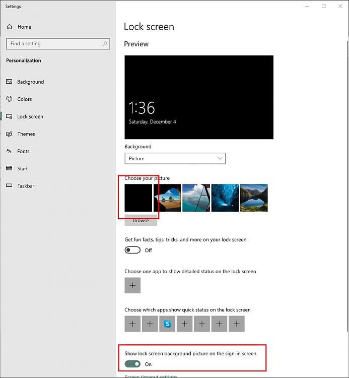 I am unable to change the lock screen background from a solid blue color 353838d1638654488t-lock-screen-solid-color-background-lockscreenisblack.jpg